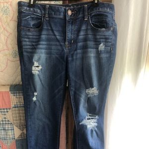 American Eagle Distressed Jeggings sz12